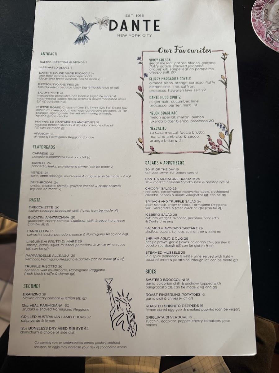 Dante NYC Menu - Image 3